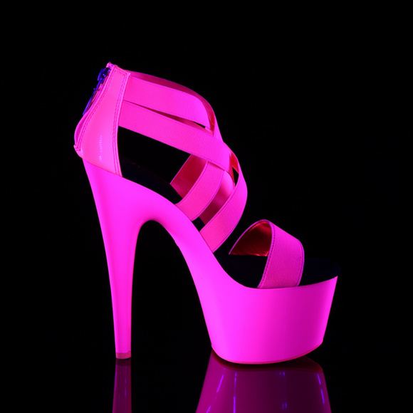 Barbiecore Barbie Platform Crisscross Glow High Heel Shoes - Picture 5 of 5